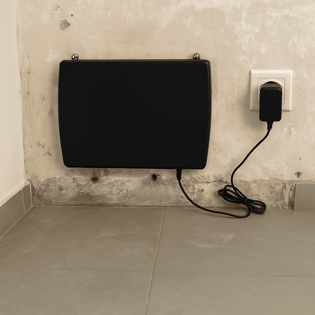 dispositivo sin obras para muros húmedos